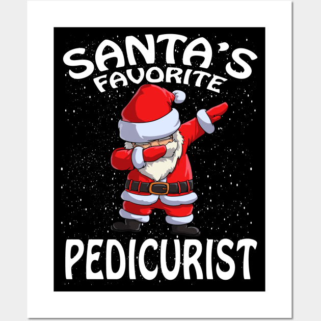 Santas Favorite Pedicurist Christmas Wall Art by intelus